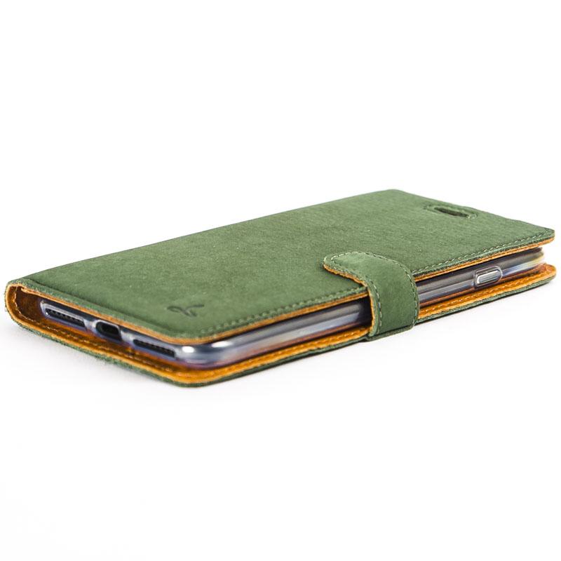 Vintage Bottle Green Leather Wallet - Apple iPhone 8 Plus - Snakehive