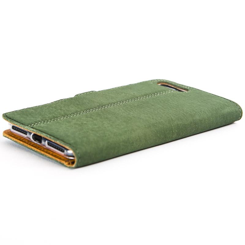 Vintage Bottle Green Leather Wallet - Apple iPhone 8 Plus - Snakehive
