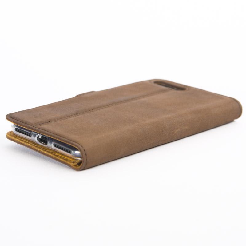Vintage Chestnut Brown Leather Wallet - Apple iPhone 8 Plus - Snakehive