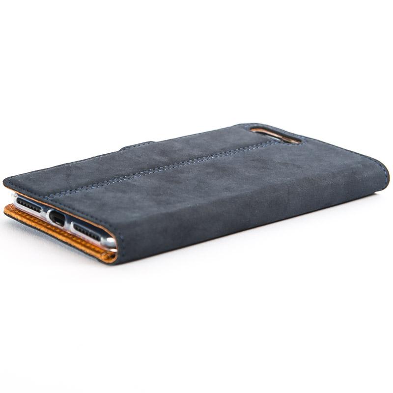 Vintage Navy Leather Wallet - Apple iPhone 8 Plus - Snakehive