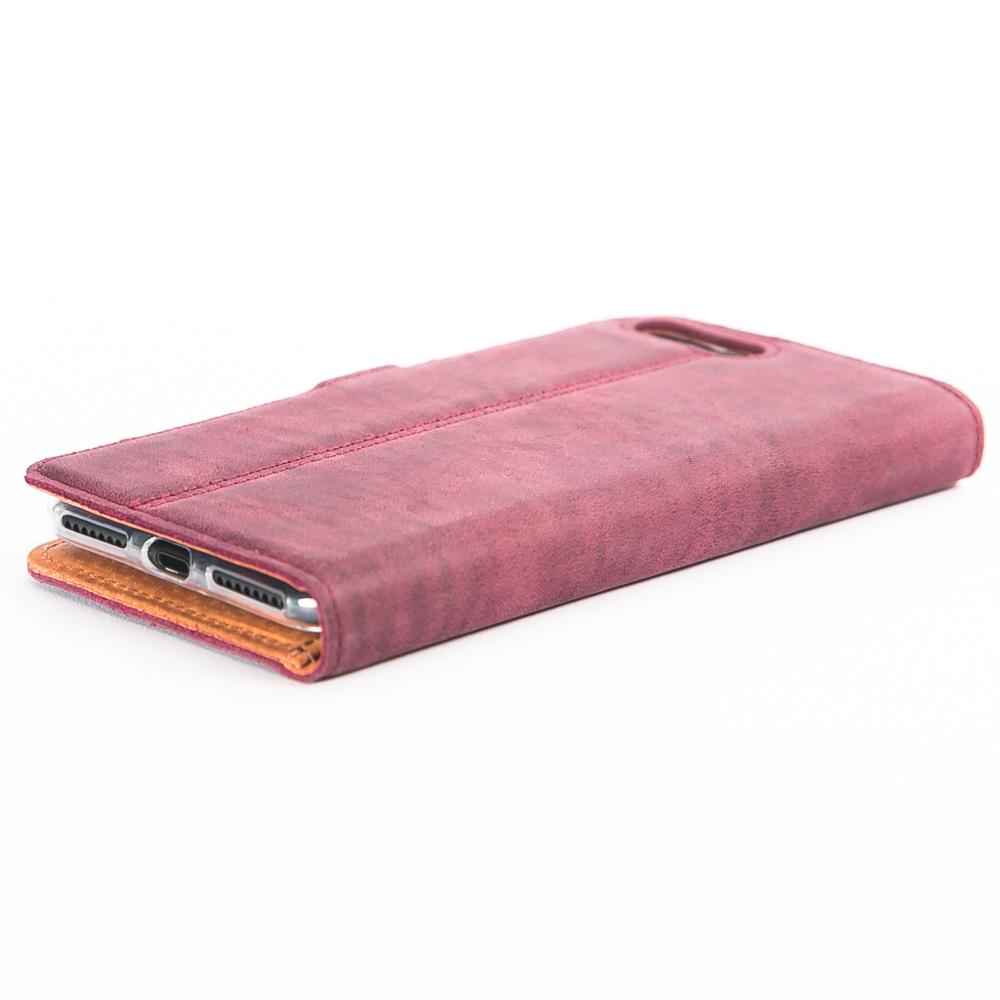 Vintage Plum Leather Wallet - Apple iPhone 8 Plus - Snakehive
