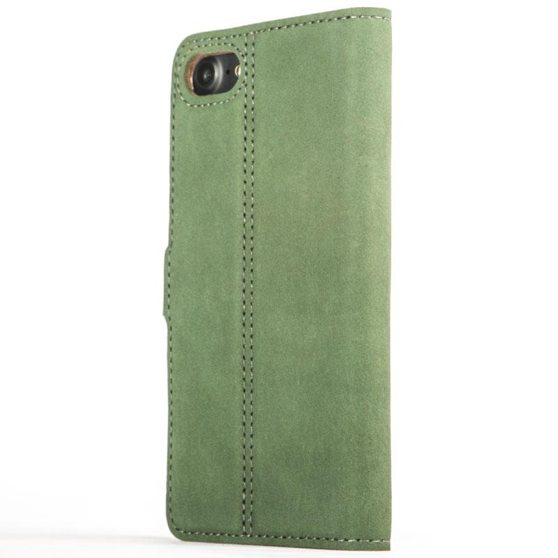 Vintage Bottle Green Leather Wallet - Apple iPhone 8 - Snakehive