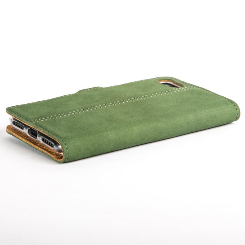 Vintage Bottle Green Leather Wallet - Apple iPhone 7 - Snakehive