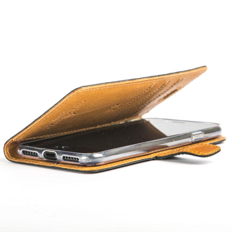 Vintage Chestnut Brown Leather Wallet - Apple iPhone 8 - Snakehive