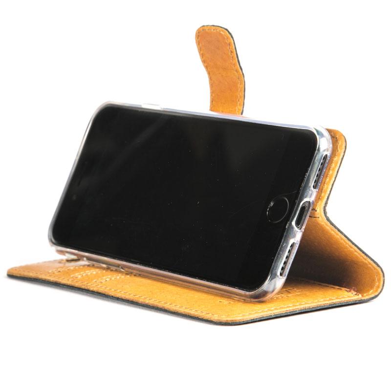 Vintage Chestnut Brown Leather Wallet - Apple iPhone 8 - Snakehive