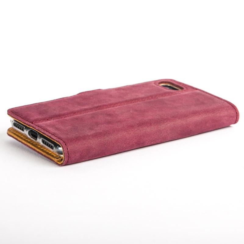 Vintage Plum Leather Wallet - Apple iPhone 7 - Snakehive