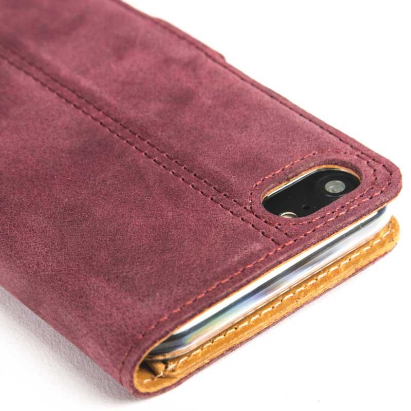 Vintage Plum Leather Wallet - Apple iPhone 7 - Snakehive
