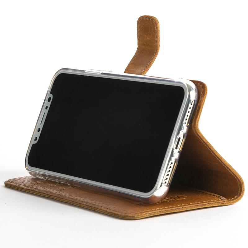 Vintage Navy Leather Wallet - Apple iPhone X - Snakehive