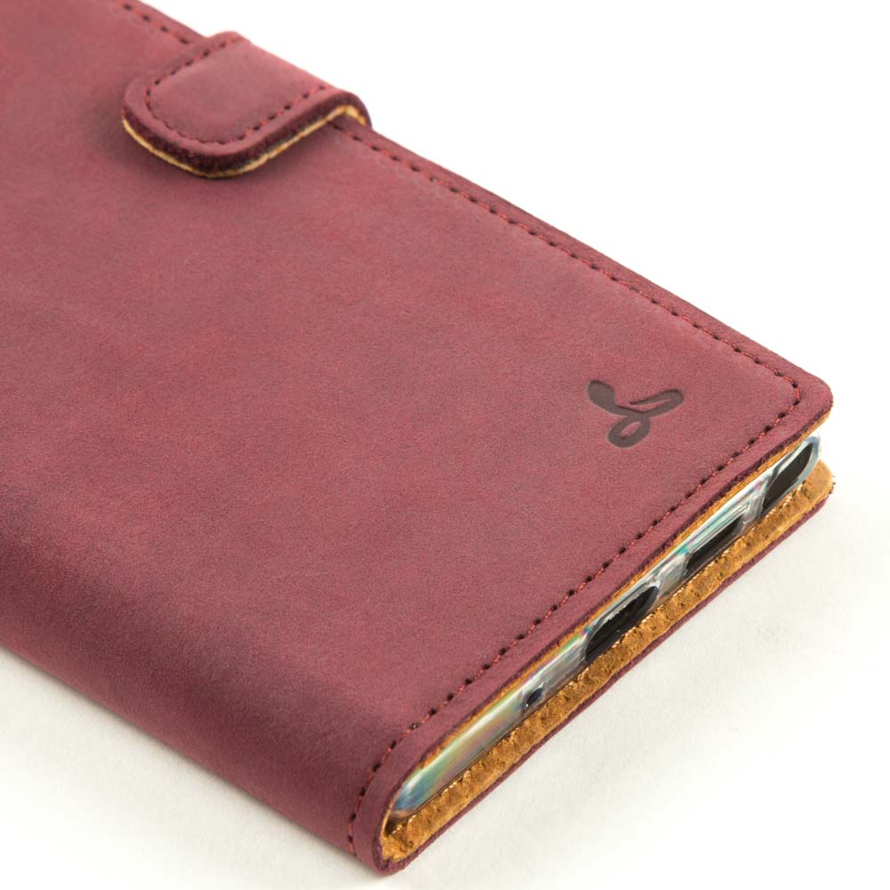 Vintage Lederhülle Lila - Samsung Galaxy Note 10 Plus / 10 Plus 5G