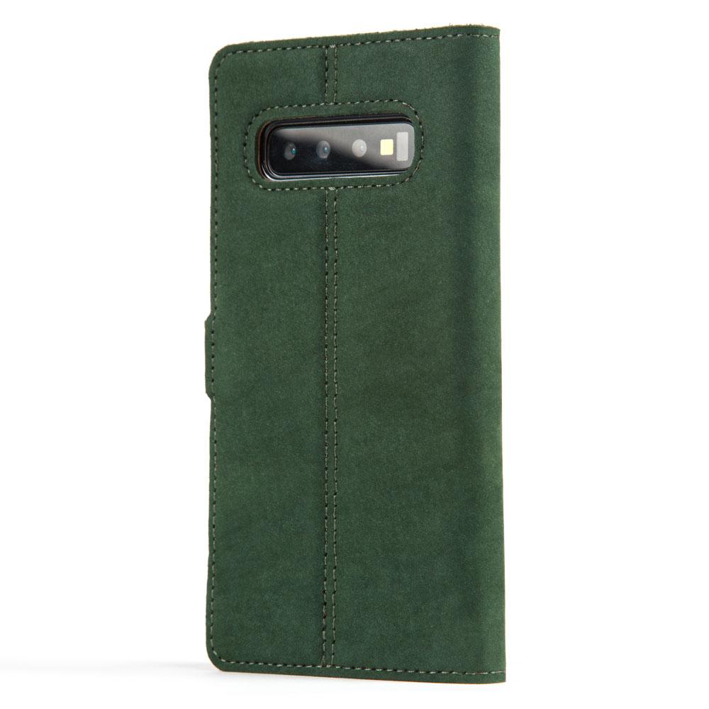 Vintage Lederhülle Grün - Samsung Galaxy S10 Plus